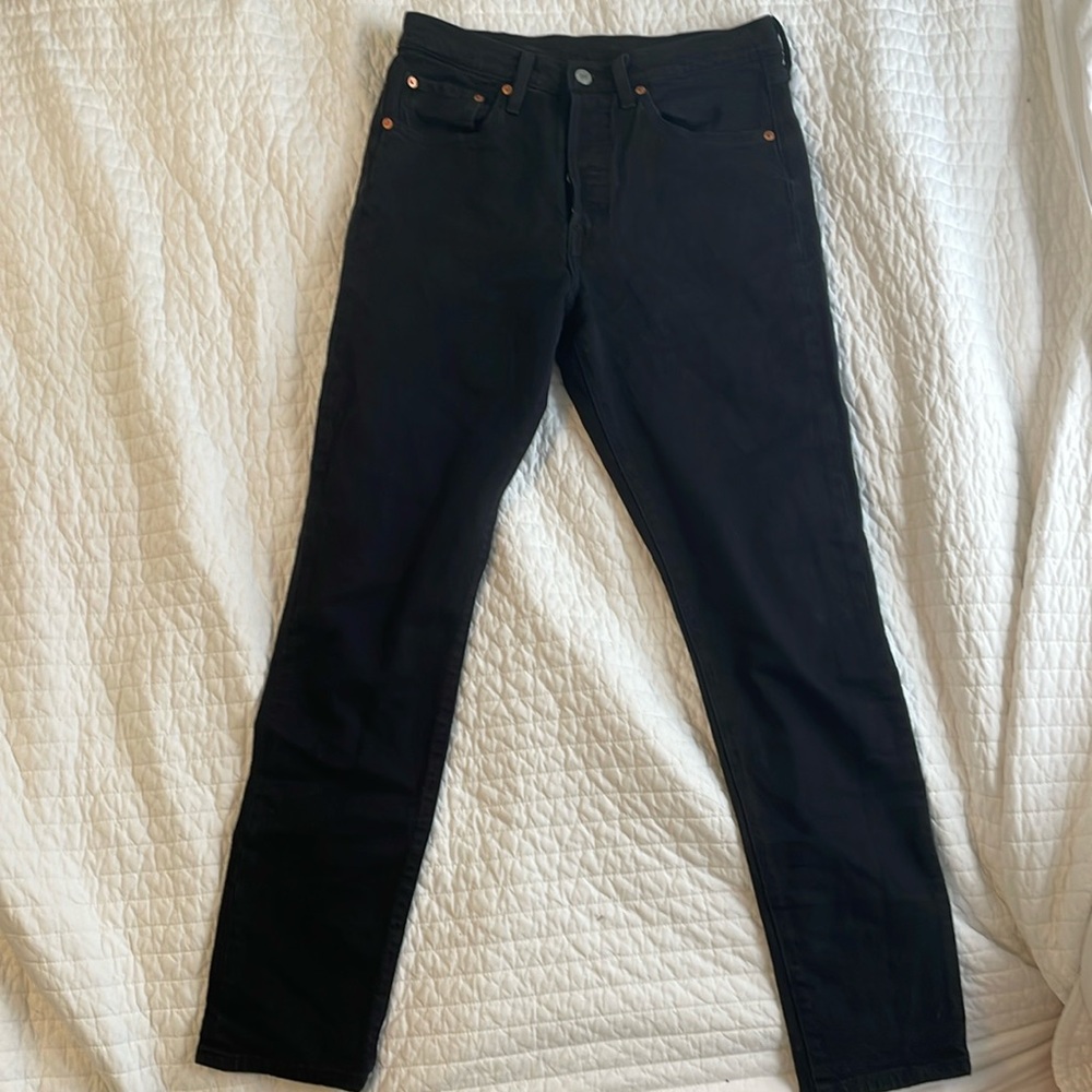 Levi’s 501s skinny black jeans